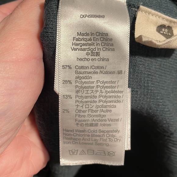 Madewell blue-green button-down cardigan sweater - Picture 3 of 6